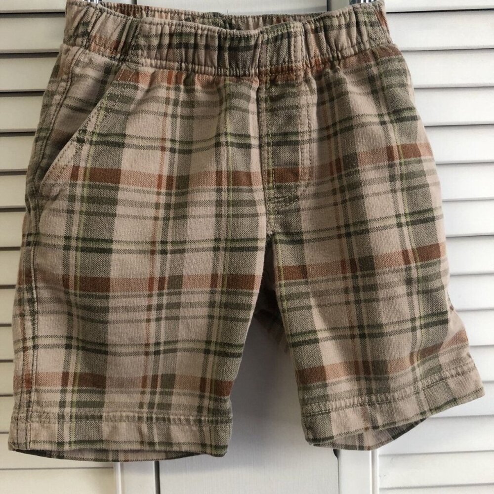 Tea Size 2 Plaid Pocket Shorts